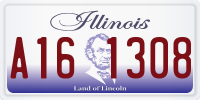 IL license plate A161308