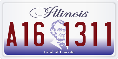 IL license plate A161311
