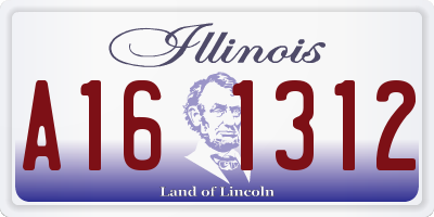 IL license plate A161312
