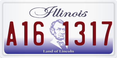 IL license plate A161317