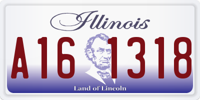 IL license plate A161318