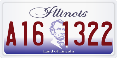 IL license plate A161322