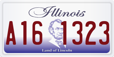 IL license plate A161323