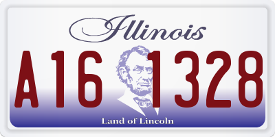IL license plate A161328