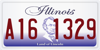 IL license plate A161329