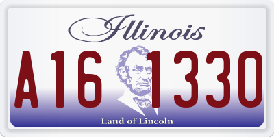 IL license plate A161330