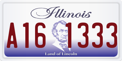 IL license plate A161333