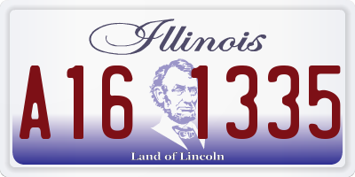 IL license plate A161335