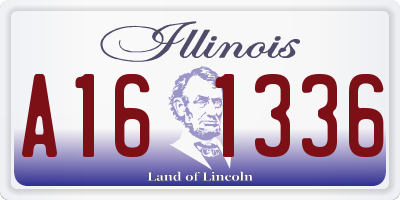 IL license plate A161336