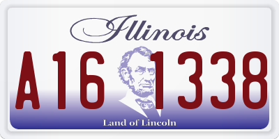 IL license plate A161338
