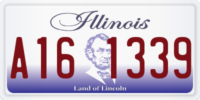 IL license plate A161339