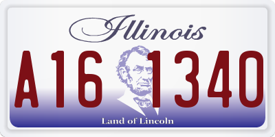 IL license plate A161340