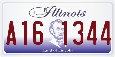 IL license plate A161344