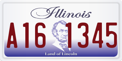 IL license plate A161345
