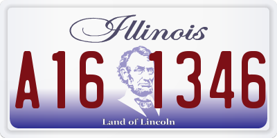 IL license plate A161346