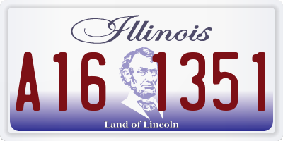 IL license plate A161351