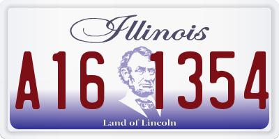 IL license plate A161354