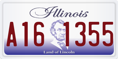 IL license plate A161355