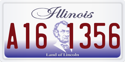 IL license plate A161356