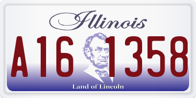 IL license plate A161358