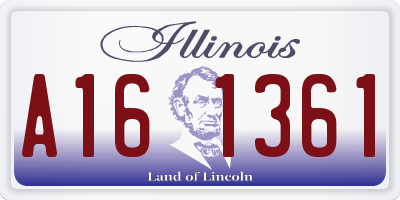 IL license plate A161361