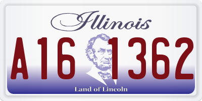 IL license plate A161362