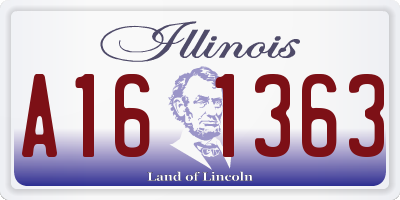 IL license plate A161363