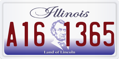IL license plate A161365