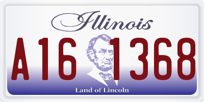 IL license plate A161368