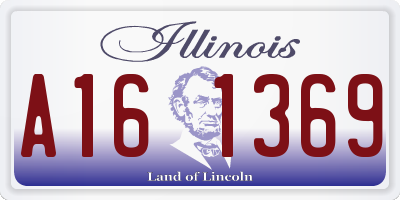 IL license plate A161369