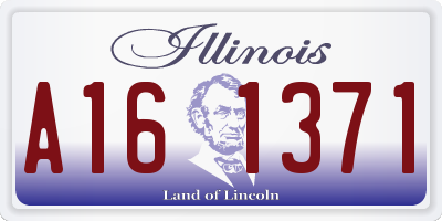 IL license plate A161371