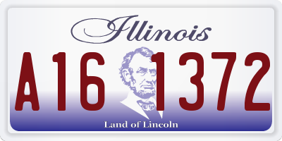 IL license plate A161372