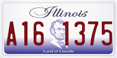 IL license plate A161375