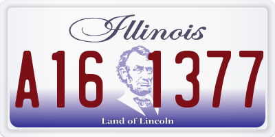 IL license plate A161377