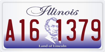 IL license plate A161379