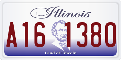 IL license plate A161380