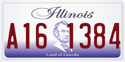IL license plate A161384
