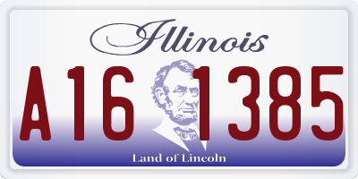 IL license plate A161385