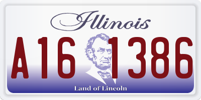IL license plate A161386