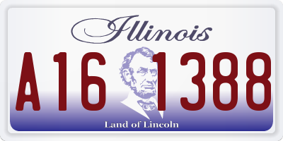 IL license plate A161388