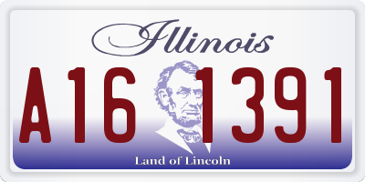 IL license plate A161391