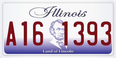 IL license plate A161393