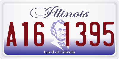 IL license plate A161395