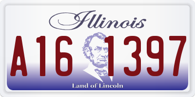 IL license plate A161397