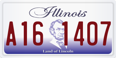 IL license plate A161407