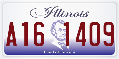 IL license plate A161409