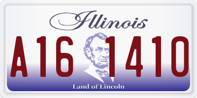 IL license plate A161410