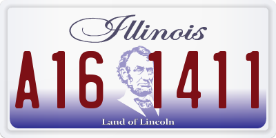 IL license plate A161411