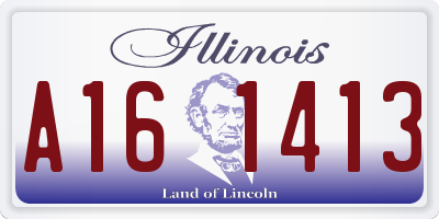 IL license plate A161413