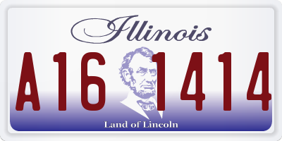IL license plate A161414